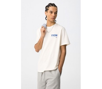 TIFFOSI: Short-sleeved T-shirt in Gardenia