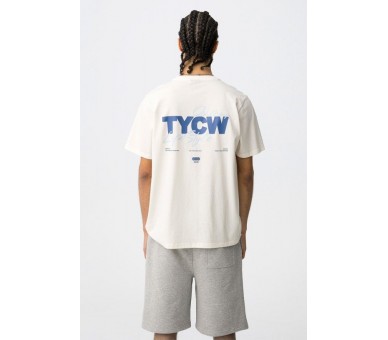 TIFFOSI: Short-sleeved T-shirt in Gardenia