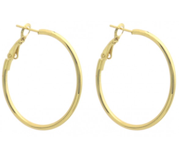 Steel Hoop Earrings 35mm