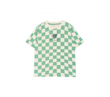 THE NEW : T-shirt S_S Créme De Menthe Check