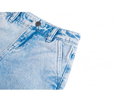 MINI REBELS : Denim korte broek denim blauw