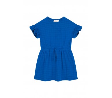 MINI REBELS : Jurk met korte mouwen kobalt