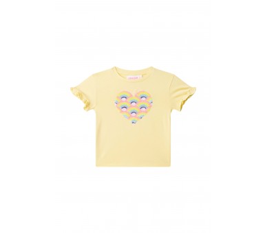 SOMEONE : T-shirt à manches courtes jaune clair