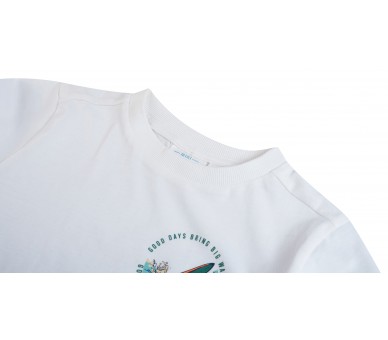 MINI REBELS : T-shirt à manches courtes ecru