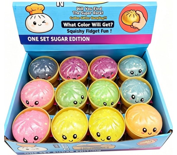 Squishy Dumpling 5cm Glitter