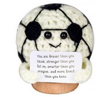 Knitted Positive Football 6cm