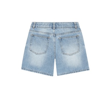 GRUNT : Langere jeansshort