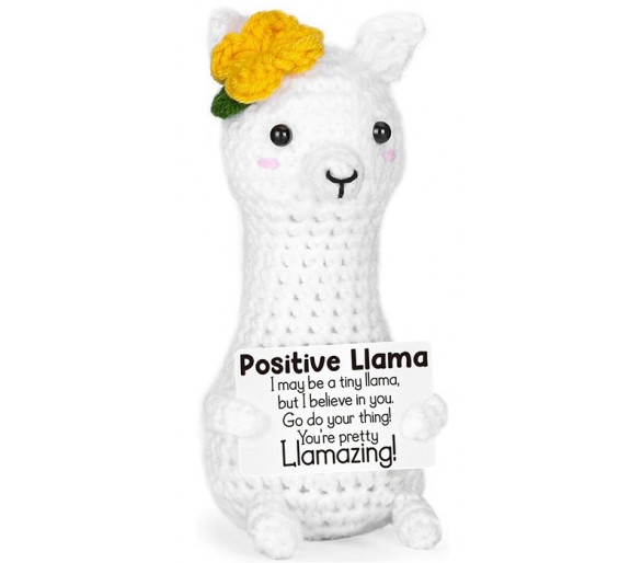 Knitted Positive Friends - LLama 12cm