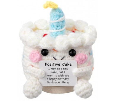 Knitted Positive Friends - Cake 8.5cm