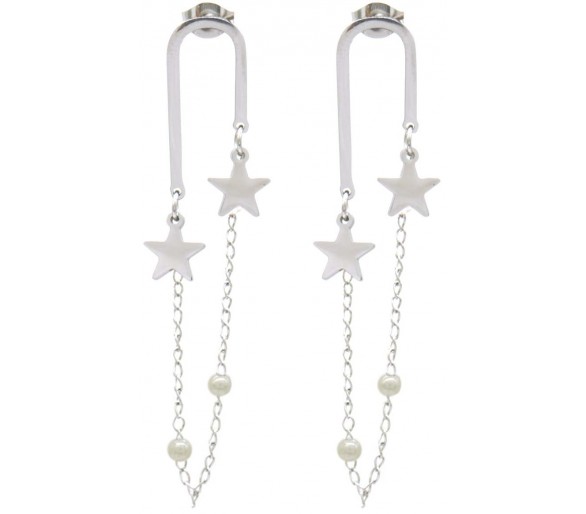 Steel Earrings 4.5cm