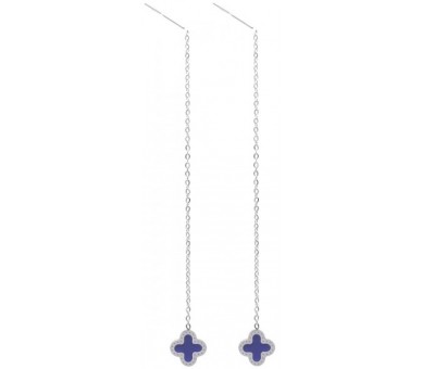 Steel Pull Through Earrings 9 cm
