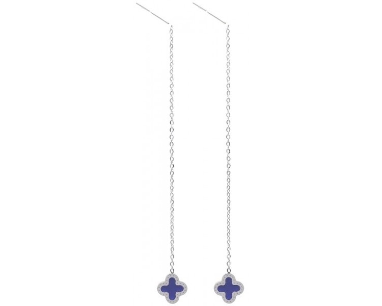 Steel Pull Through Earrings 9 cm