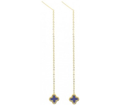 Steel Pull Through Earrings 9 cm