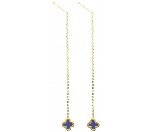 Steel Pull Through Earrings 9 cm