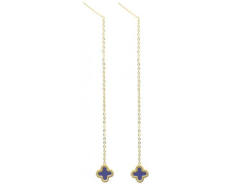 Steel Pull Through Earrings 9 cm