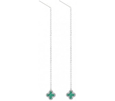 Steel Pull Through Earrings 9 cm