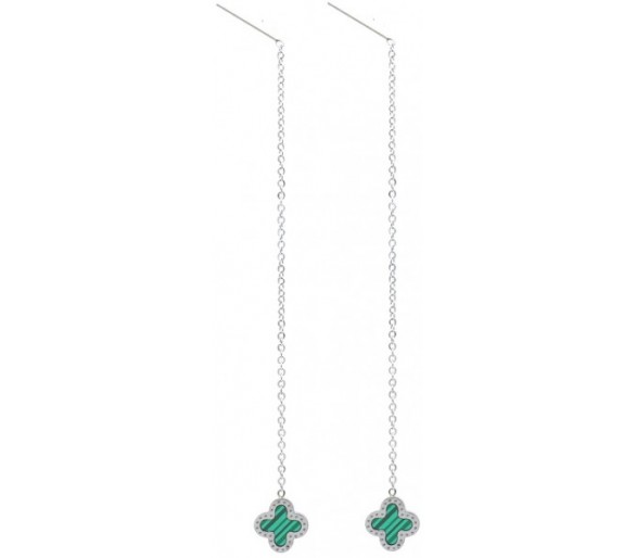 Steel Pull Through Earrings 9 cm