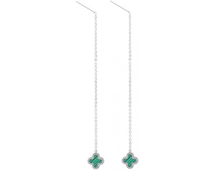 Steel Pull Through Earrings 9 cm