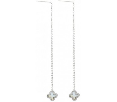 Steel Pull Through Earrings 9 cm