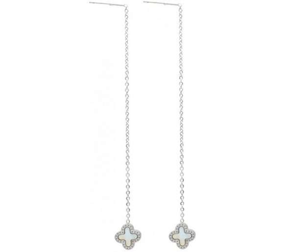 Steel Pull Through Earrings 9 cm