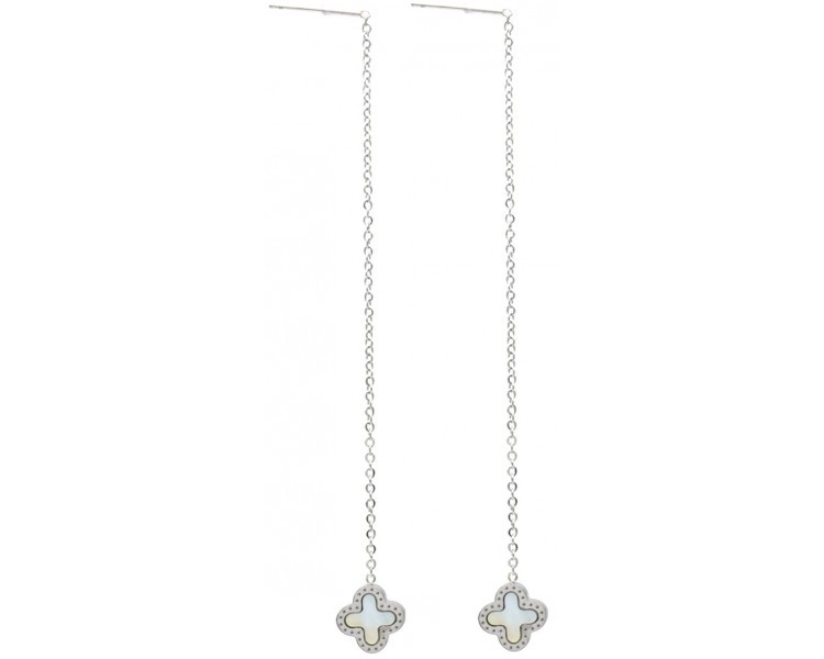 Steel Pull Through Earrings 9 cm