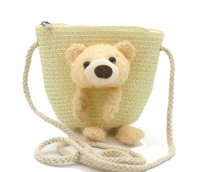 Bear woven children's bag
