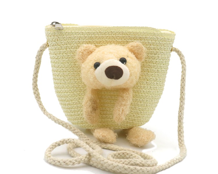 Bear woven children's bag