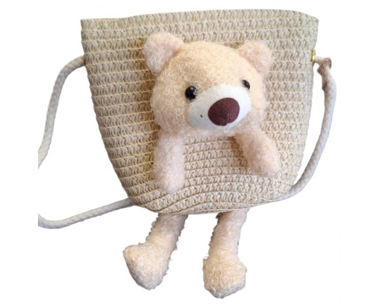 Bear woven children's bag