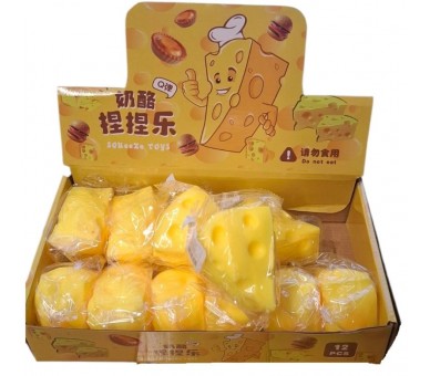 Squishy Toy Cheese Wedge