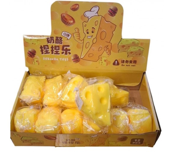 Squishy Toy Cheese Wedge
