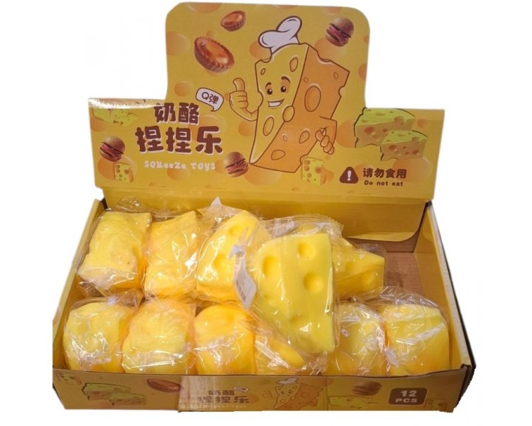 Squishy Toy Cheese Wedge
