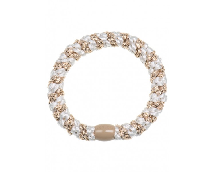 Kknekki : White-Beige glitter stripe