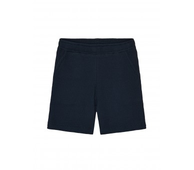 GRUNT : Short sweaterstof met wafelprint