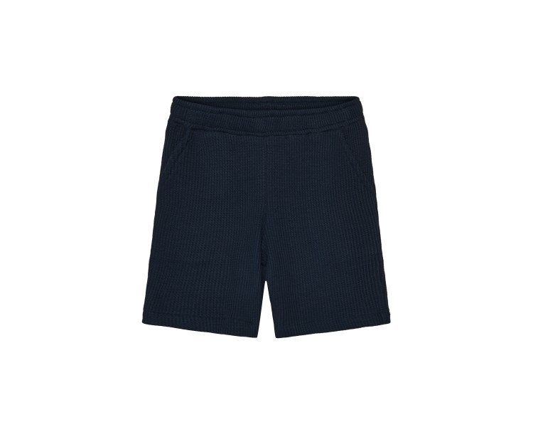 GRUNT : Short sweaterstof met wafelprint