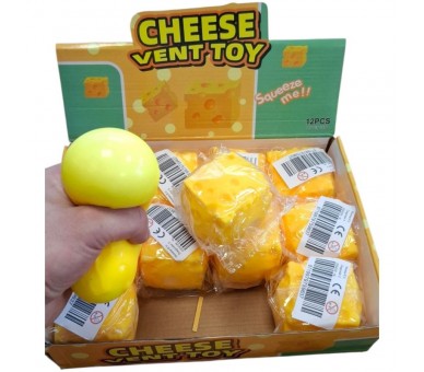 Squishy Cheese Cube 6x6cm