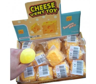 Squishy Cheese Cube 4.5cm