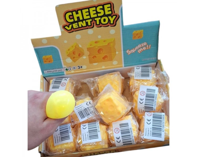 Squishy Cheese Cube 4.5cm