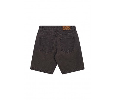 SOMEONE : short en jean denim foncé