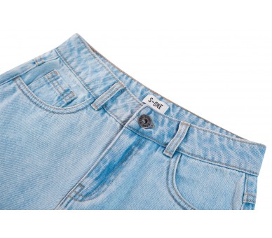 SOMEONE : Denim short trousers light denim