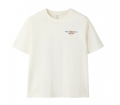 NAME IT : T-shirts met voetbalprint op de rug