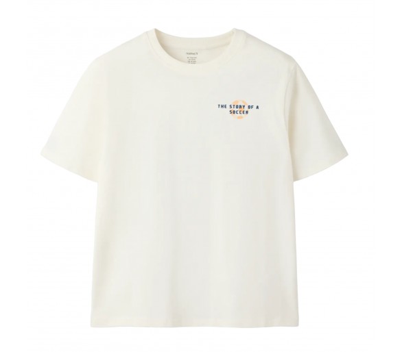 NAME IT : T-shirts met voetbalprint op de rug