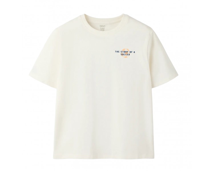 NAME IT : T-shirts met voetbalprint op de rug