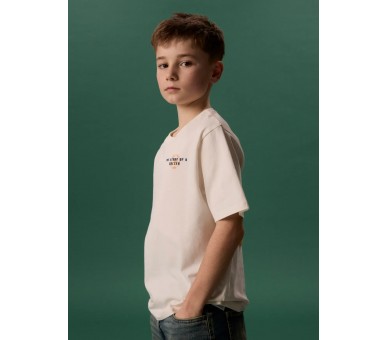 NAME IT : T-shirts met voetbalprint op de rug