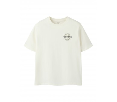 NAME IT : T-shirts met voetbalprint op de rug
