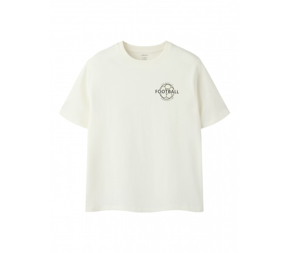 NAME IT : T-shirts met voetbalprint op de rug