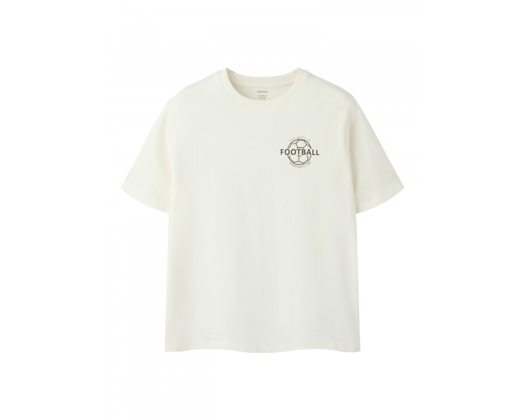 NAME IT : T-shirts met voetbalprint op de rug