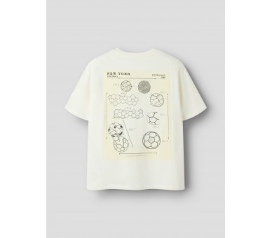 NAME IT : T-shirts met voetbalprint op de rug
