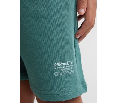 PETROL : Short in dunne sweaterstof