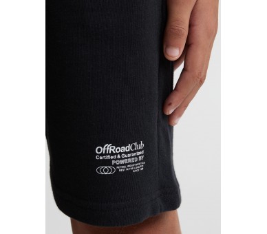 PETROL : Short in dunne sweaterstof