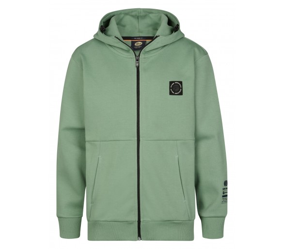 PETROL : Effen sweatcardigan